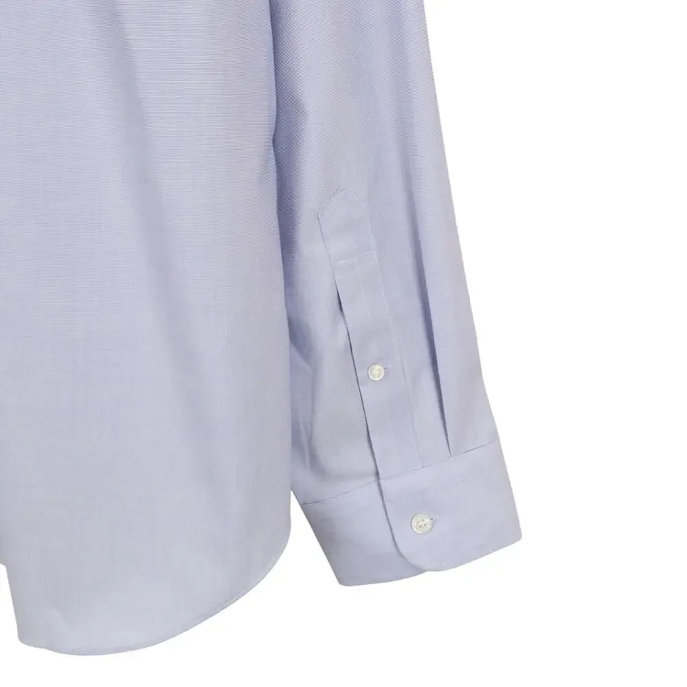 J.Crew Classic Bowery Wrinkle-free Dress Shirt Point Collar Fairweather Blue XL